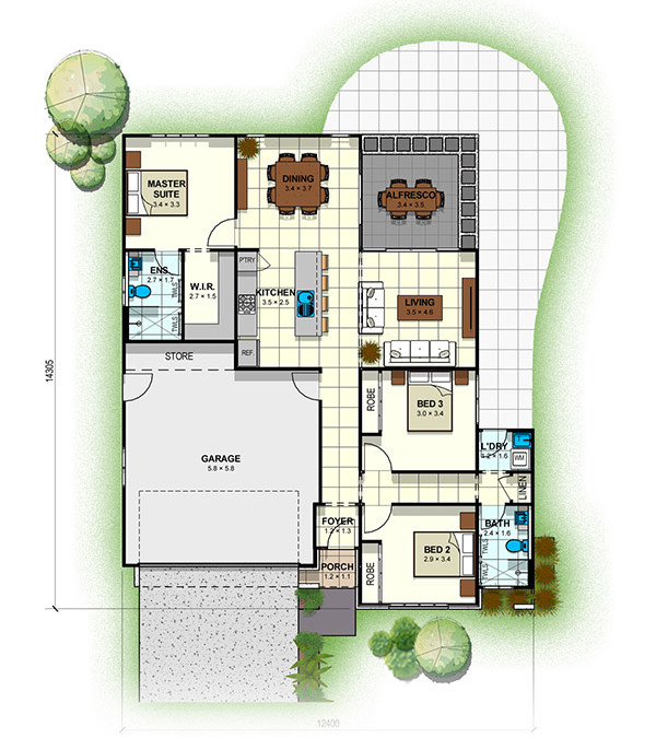 DR1 3 Bedroom