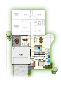 2 bedroom floor plan