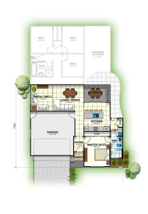 2 bedroom floor plan